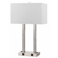 Radiant 2 Metal Desk Night Stand Lamp With Rocker Switches And Two Outlets RA194513